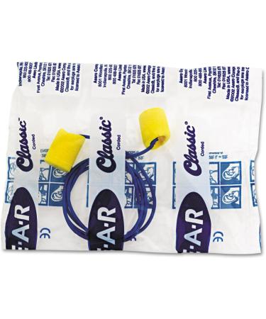 Buy 3M E A R Classic Earplugs - Corded PVC Foam Yellow - 200 Pairs | International Shipping Available - Buy Online on GoSupps.com