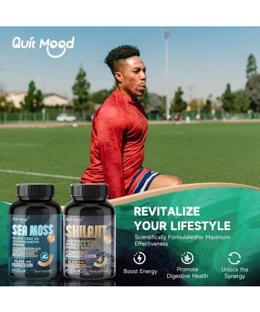 Sea Moss and shilajit Bundle 120 Capsules, with Seamoss, Black Seed Oil, Ashwagandha, Ginger, Burdock Root, Turmeric, Black Pepper Healthcare Dietary, All-in-One Multivitamin Combo Black Seed Oil - Buy Online on GoSupps.com