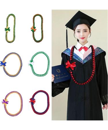 Handmade Double-Sided School Band - Oralgo's Elaborate Garlands & Woven Necklace in Red & Yellow - Buy Online on GoSupps.com