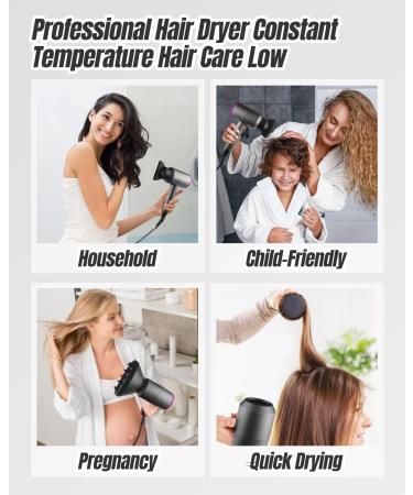 Tuare 2000W Professional Ionic Hair Dryer with Diffuser and Concentrator - Fast Drying, 2 Speeds, 3 Heat Settings, Cool Shot Button - Gray - Buy Online on GoSupps.com