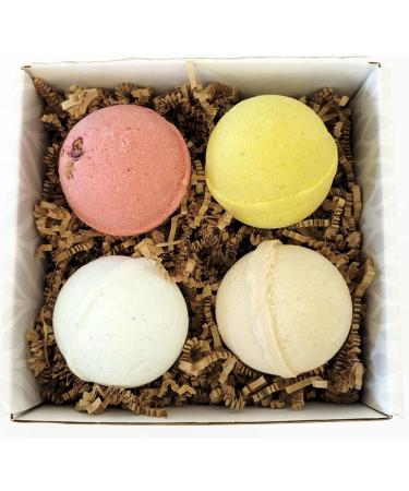 Legends Creek Farm Goat Milk Botanical Bath Bomb Gift Set - Shea Butter & Sunflower Oil - Hydrating and Relaxing - 18 Oz Total (4-Pack) - Botanical Formula - Buy Online on GoSupps.com