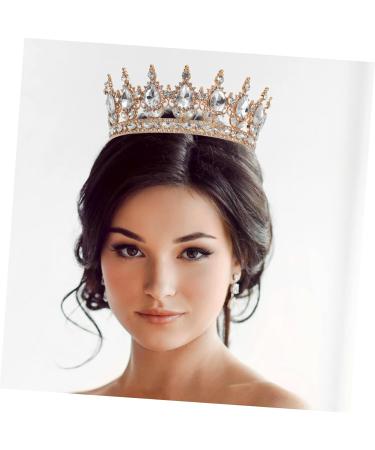 Healeved Baroque Crown Wedding Bridal Crown Headpiece Wedding Bride Crown Rhinestone Crown for Bride Wedding Rhinestone Crown Rhinestone Crown for Ladies Crown for Women Zinc Alloy - Buy Online on GoSupps.com