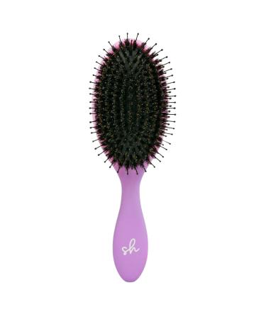 Simply Hair Ultimate Hair Extension Brush & Detangler Anti-Static Dual Bristle Design Soft Boar Bristle Great for All Hair Types & Extensions - Pink & Purple Ombre Brush Ideal for Adults & Kids - Buy Online on GoSupps.com