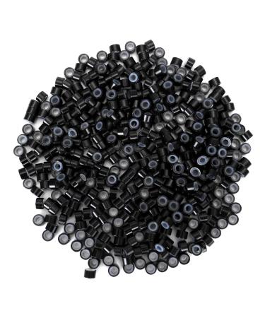 Faletony Microring Hair Extensions Set - 500-1000 Pieces Silicone Microrings in Black Blonde Brown & Dark Brown | International Shipping - Buy Online on GoSupps.com