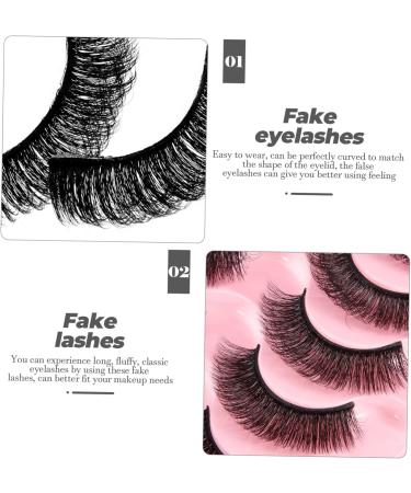 HAPINARY Natural Women Lashes 10 Pairs Fake eyelashes Curly 7d fiber Russia Natural Strip Lashes - Buy Online on GoSupps.com