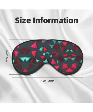 Triangular Pattern Eye Mask - Soft Elastic & Adjustable Sleep Mask for Men & Women | International Shipping - Buy Online on GoSupps.com