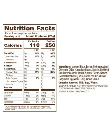 Keto Chocolate Chip Brownie Brittle - Low Carb Healthy Snack - 2.25oz (Pack of 3) - Buy Online on GoSupps.com