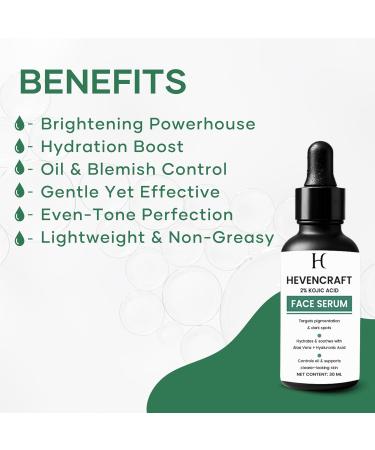 Hevencraft Facial Serum for Daily Skincare Lightweight & Non-Sticky Face Serum for Men & Women Fast Absorbing Formula for All Skin Types 30 ml - Buy Online on GoSupps.com