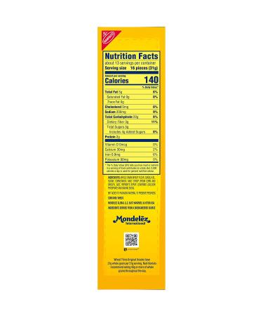 Wheat Thins Original Whole Grain Wheat Crackers Family Size 14 oz - 1 Pack - Buy Online on GoSupps.com