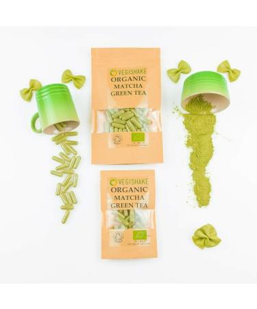 Organic Matcha Green Tea HPMC Capsule Energy EGCG Epigallocatechin Gallates Vegan Halal Kosher (90 Capsules) 90 count (Pack of 1) - Buy Online on GoSupps.com