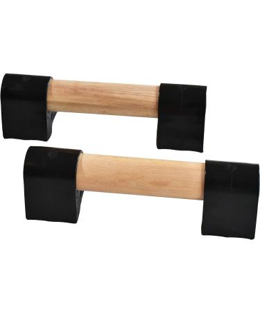 Wood Mini Parallettes Set - Portable 9 Inch Gymnastics & Push Up Bars - Buy Online on GoSupps.com