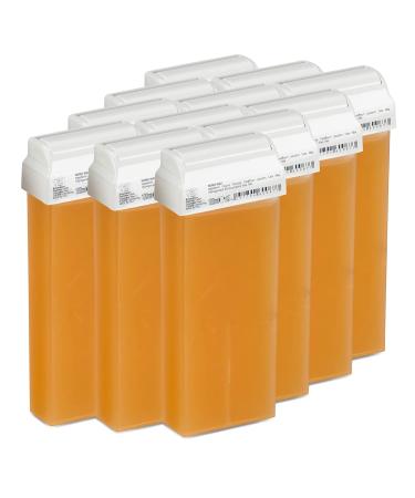 Kosmetex Warm Wax Cartridges - Honey Roll-On Wax Roller (Pack of 12) | 100 ml Each - Ideal for Smooth Skin & Hair Removal - Buy Online on GoSupps.com