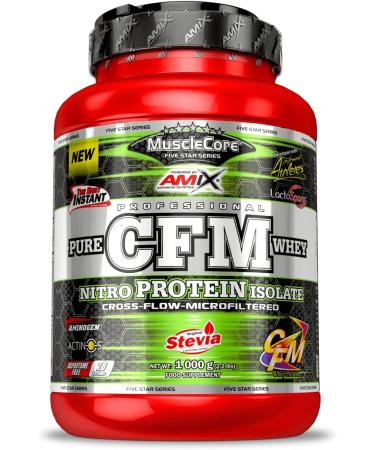 AMIX CFM - Nitro Protein Isolate - Increased protein powder to increase muscle mass and to accelerate regeneration protein with digestive enzymes asparagus -free double chocolate 1 kg dable chocolate one size