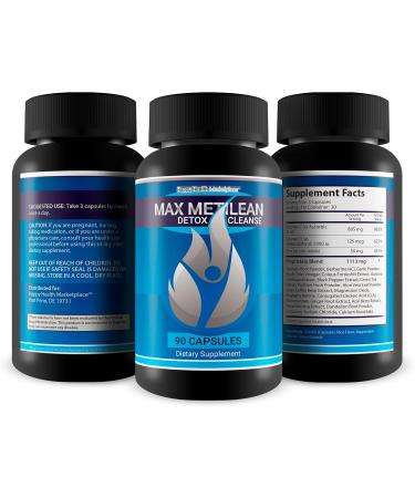 Max Metilean Detox Cleanse for Women | Gentle Full Body & Colon Detox Pills | Gut Cleanse & Detox for Optimal Health - Buy Online on GoSupps.com