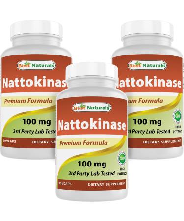 Best Naturals Nattokinase 2000 Fu 100 Mg 90 Veg Capsules (90 Count (Pack of 3))