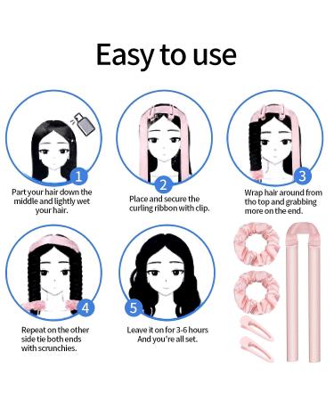 Heatless Hair Curling Headband for Women - No Heat Curler Rod for Long and Medium Hair - Buy Online on GoSupps.com