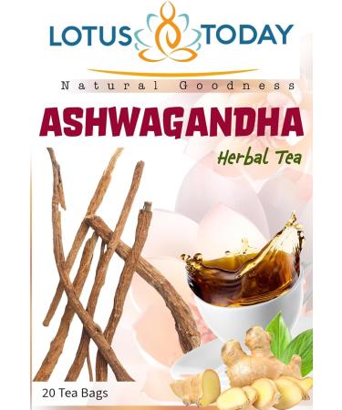Premium Ashwagandha Tea: Unwind Rejuvenate Relax Night time Herbal Tea Blend - Buy Online on GoSupps.com