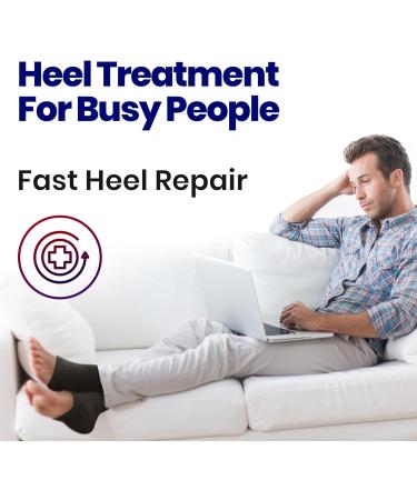 Moisturizing Socks for Men & Women - Aloe Vera Cracked Heel Treatment | Lotion Gel Callus Remover - 2 Pairs X-Large Black - Buy Online on GoSupps.com