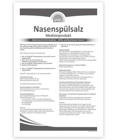Buy SUNLIFE Nasal Rinse Salt - 120 Sticks for Blocked Nose Relief | International Shipping Available - Buy Online on GoSupps.com
