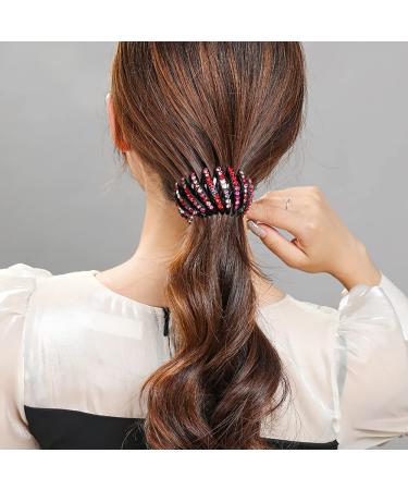 Buy Gsrhzd Bird Nest Hair Clips - 3 Piece Set for Women | Crystal Ponytail Holders & Expandable Accessories - Buy Online on GoSupps.com