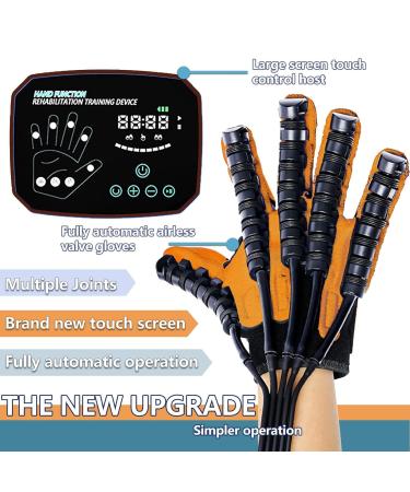 Finger Rehabilitation Stroke Both Hand Training Rehabilitation Robot Gloves Stroke Hemiplegia Hand Splint Finger Orthosis for Relieve Wrist & Thumb Pain(Size:XL size Color:orange) XL size orange - Buy Online on GoSupps.com