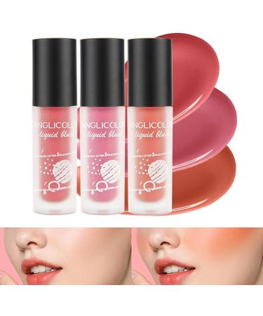 Liquid Blush for Cheeks 3 Colors Long Lasting Cheek Blush for Face and Lips - Natural Looking Breathable Feel Valentine's Day Gifts for Women Wives Voihamy - Buy Online on GoSupps.com
