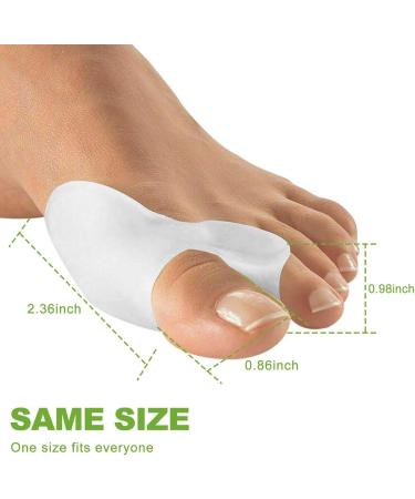 Bunion Corrector Gel Toe Straightener Silicone Spacer - 1 Pair - Buy Online on GoSupps.com