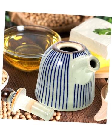 Zerodeko Soy Sauce Pot Vinegar Pot Dressing Container Mouthwash Dispenser Olive Oil Coffee Syrups Ceramics Oil Bottles Oil Dispenser Black Japanese Vinegar Holder Japanese Vinegar Dispenser 8.5X7X6.5CM As Shown - Buy Online on GoSupps.com