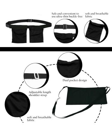 Mastectomy Drainage Pouch & Shower Bag | Adjustable Comfort Waist Belt for Post-Operative Breast Surgery Recovery (Black) - Shop Now - Buy Online on GoSupps.com