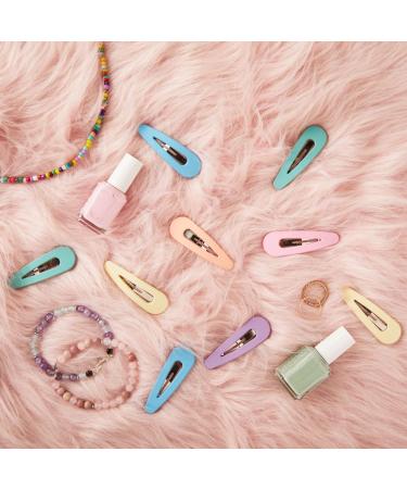 Large Snap Hair Clips for Women and Girls - 12 Pack in 6 Pastel Colors (2.4 Inches) | Hair Accessories for All Ages - Buy Online on GoSupps.com