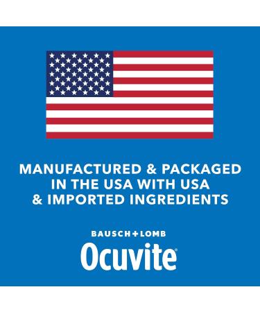 Ocuvite Eye Health Lutein & Zeaxanthin Supplement Eye Vitamin with Antioxidant Vitamin D C E & Omega-3 Helps Protect Eye Health 30 Softgels 30 Count (Pack of 1) - Buy Online on GoSupps.com