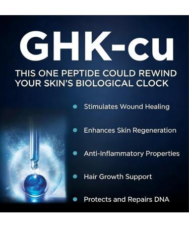 99% GHK-CU Copper Peptide Cosmetic Grade 7 Gram CAS 49557757 Water Soluble Fast Absorption DIY Moisturizer Serum Improve Skin Sagging Reduce Dry Scales - Buy Online on GoSupps.com