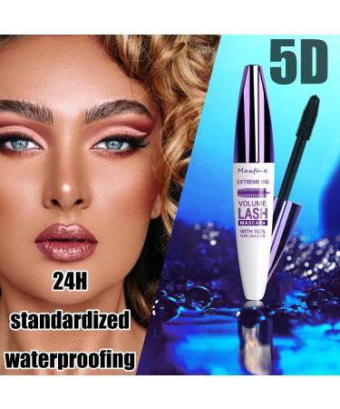  HISUNBEN Blue Mascara Waterproof 10ml Mascara Waterproof Durable Volumizing Curling Extension Makeup for Christmas Halloween Parties Weddings White Box (White Tube - Purple) - Buy Online on GoSupps.com