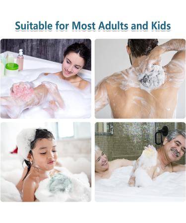 Awontar Bath Loofah Sponge 60g - Exfoliating Body Scrubber 4-Pack for Men and Women - Buy Online on GoSupps.com