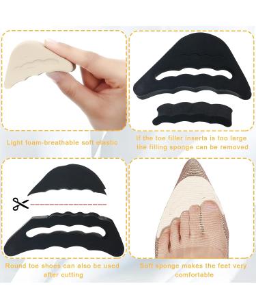 18 Pairs Heel Inserts & Grips with Silicone Pads - Forefoot Heel Cushion for Loose Shoes - Toe Filler Inserts for Shoe Size Reducer (Exquisite Style) - Buy Online on GoSupps.com