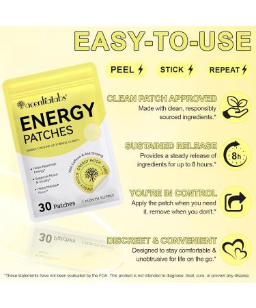 YI JIA XING ZHOU Energy Patches 60 Pieces B12 Patches for Women and Men Natural Energy Boosters for Fatigue Quick Wake Up Recovery Patches for Party Fun Morning Reviving - Buy Online on GoSupps.com