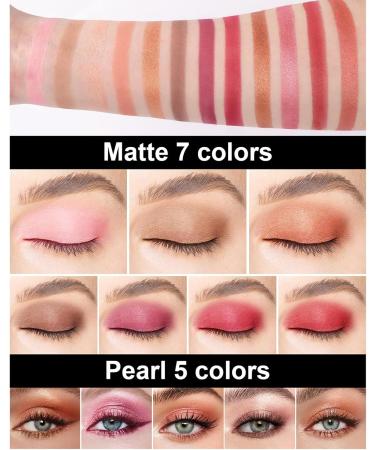 LXZJJM 12-Color Matte Eyeshadow Palette for Artistic Makeup and Parties - Smooth Creamy Formula Easy to Apply and Remove - Neutral Tones 82.5 g/2.91 oz. (02#) - Buy Online on GoSupps.com