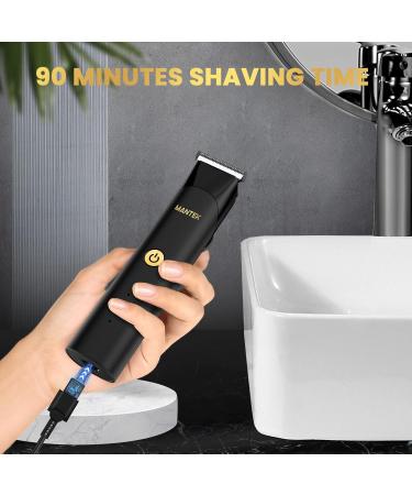 Men's Body Trimmer with 2 Quick Change Heads - Electric Groomer for Smooth Shaving | International Shipping Available - Buy Online on GoSupps.com