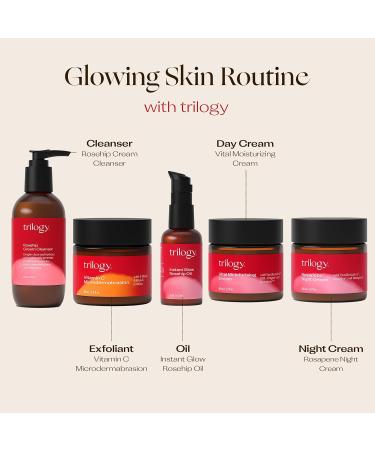 Trilogy Rosehip Cream Cleanser - Hydrating Facial Cleanser with Prickly Pear 6.76 fl oz | Buy Internationally - Buy Online on GoSupps.com
