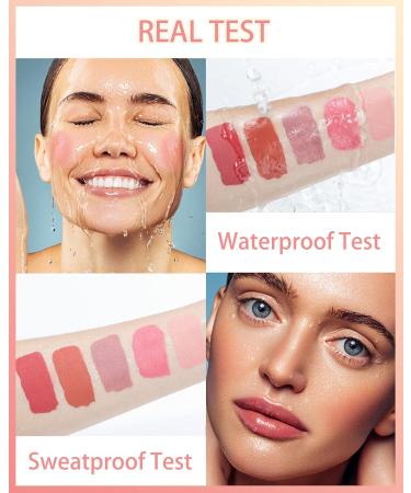 Velvet Liquid Blush Wand Creme Blush Makeup Stick Soft Cream Blush Makeup Dual Use for Cheeks & Lips Weightless Long-Wearing Natural-Looking Dewy Finish Skin Tint Blush Contour Blush Wand-05 05# - Buy Online on GoSupps.com