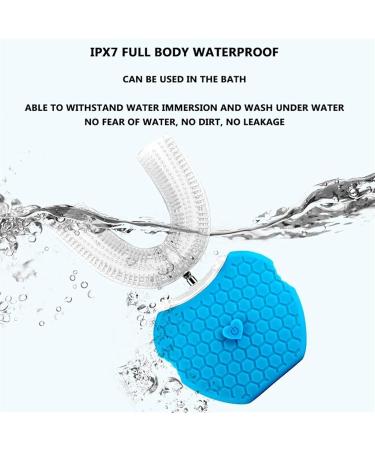 UOOD Kids Sonic Electric Toothbrush 4 Modes IPX7 Waterproof Children's Electric Toothbrush with U-Shaped Toothbrush for Child (Color : Blue) - Buy Online on GoSupps.com