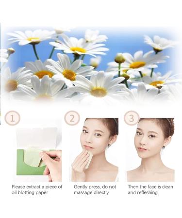 4 Packungen Gesichts-L schpapier Gr ntee labsorbierende Bl tter f r M nner Frauen 400 St ck Gesichts l Blotting Paper Gesicht Blotting-Papiere Face Oil Blotting Papers l-L schpapier Chamomile - Buy Online on GoSupps.com