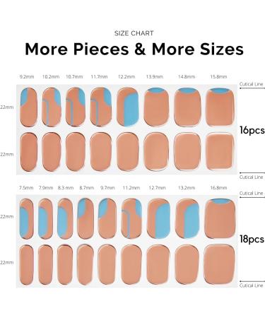 NAILOG Semi Cured Gel Nail Strips 34 pcs Salon-Quality Gel Nail Stickers Long Lasting Nail Wraps for Women with Soft Gel Finish Animal Print Jazz Age - Buy Online on GoSupps.com
