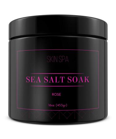 Mineral Sea Salt Soak - Rose 16oz (453gr)