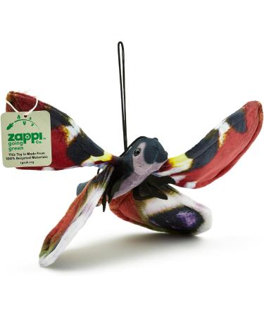 Zappi Co 100% Recycled Plush Peacock Butterfly Toy | Eco-Friendly Stuffed Animal Collection for Newborns | 28.5cm Width - Buy Online on GoSupps.com