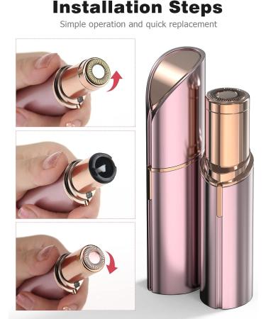 4PCS Mellbree Replacement Heads for Finishing Touch Flawless Facial Hair Remover - Rose Gold - Buy Online on GoSupps.com