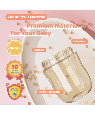 Supermama 11oz PPSU Sippy Cup for 1+ Year Old, Weighted Straw, No Spill Design - Dark Green - Buy Online on GoSupps.com