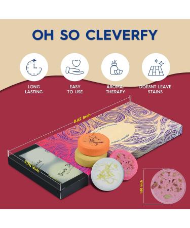 8-Pack Lavender Shower Steamers with Essential Oils for Home Spa | Bath Bombs Melts - Buy Online on GoSupps.com