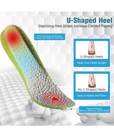 Brandone Height Insoles - Elastic Shock Absorbing Shoe Lifts for Men | 1.0 Inch Height Increase & Plantar Fasciitis Relief - Buy Online on GoSupps.com