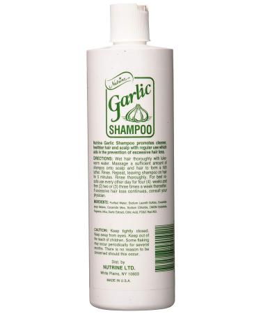 Nutrine Garlic Shampoo 16 oz. - Unscented, Natural Hair Care Solution - Buy Online on GoSupps.com